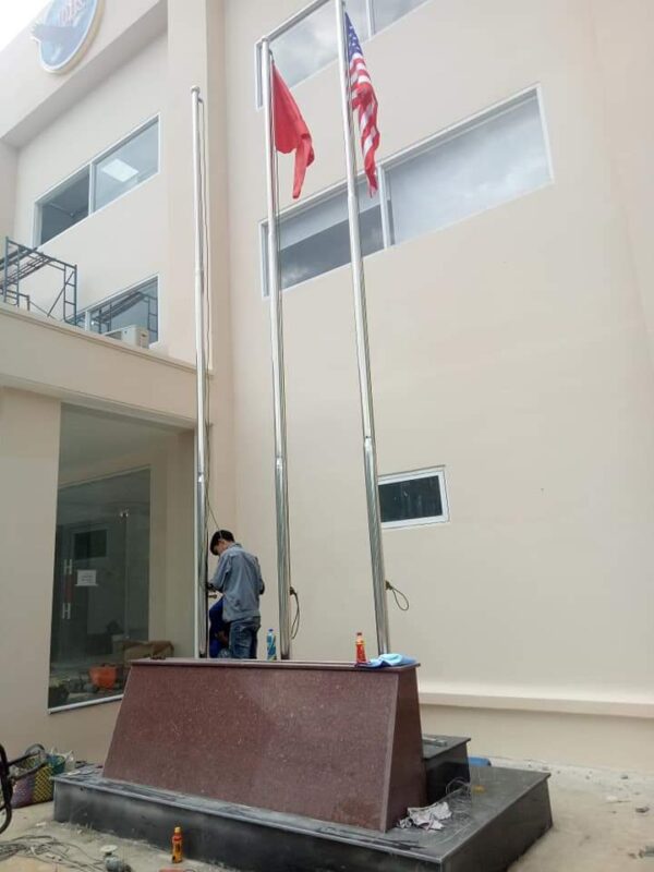 Cột Cờ Inox 7M